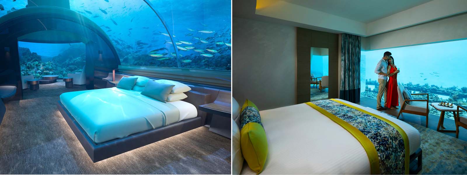 Underwater Bedrooms in Maldives