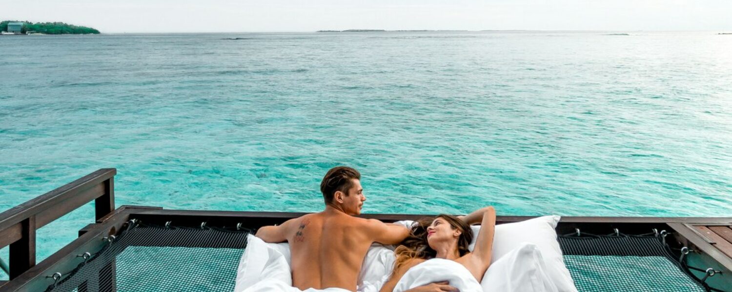 Overwater hammock Maldives villas